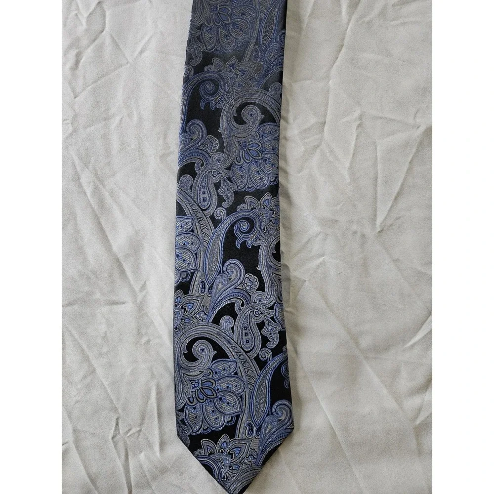 Donald Trump Tie Signature Collection Silk Gold‎ Bar Black Blue Gold